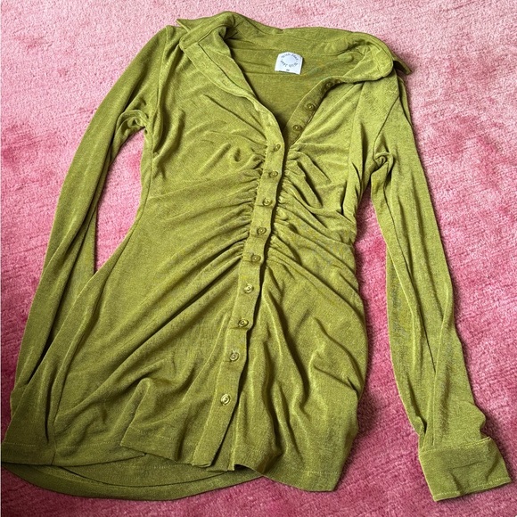 With Jean Dresses & Skirts - With Jean Andy green long sleeve dress